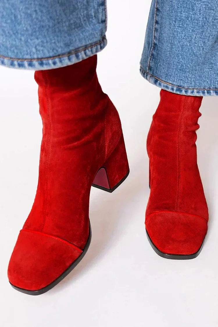 SIERRA | Bota Alta de Tacón Bajo