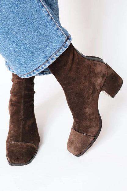 SIERRA | Bota Alta de Tacón Bajo