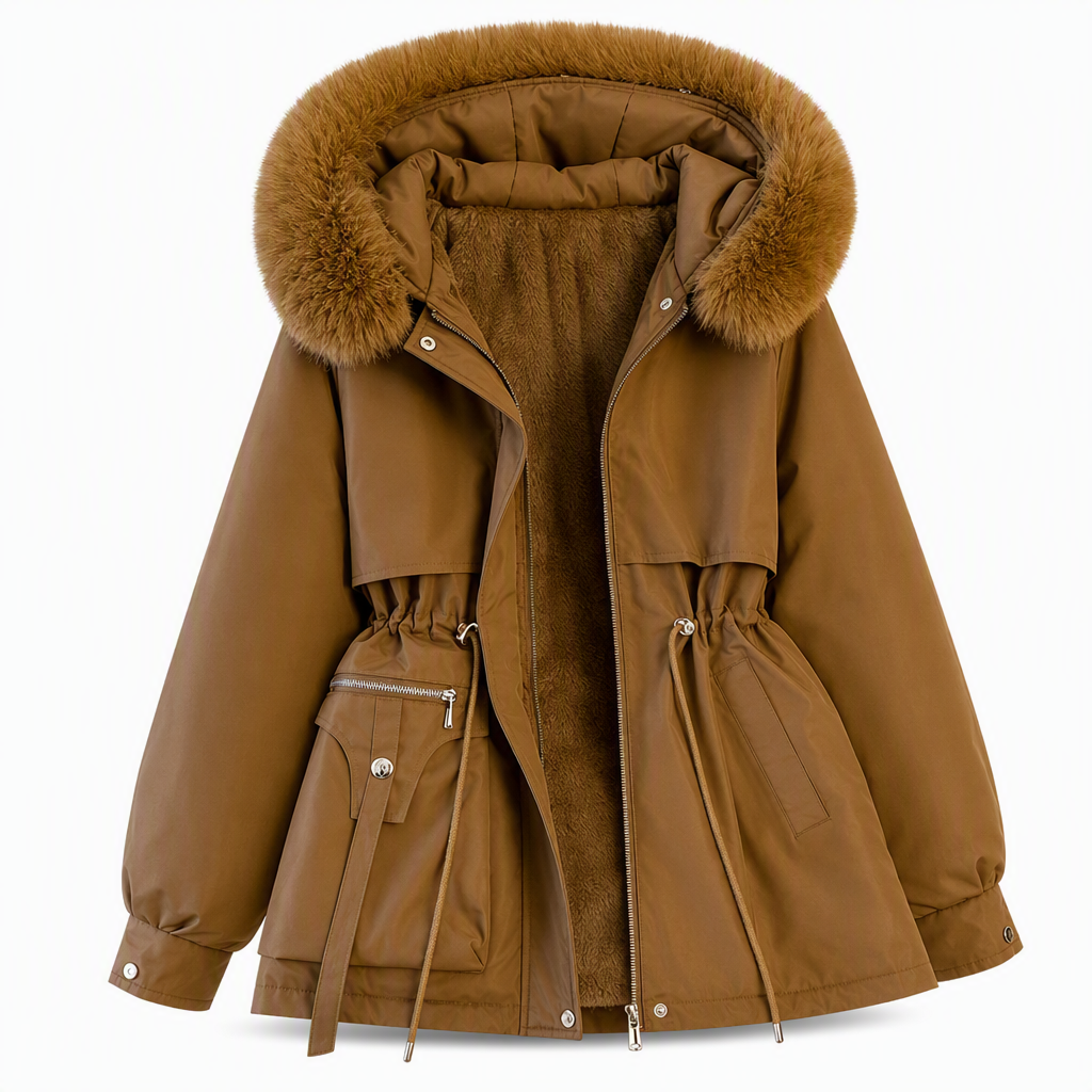 Parka acolchada HAVEN con capucha, vista completa